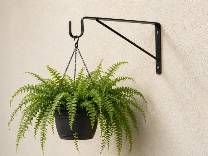 Suporte de planta de metal com  31 x14,5cm