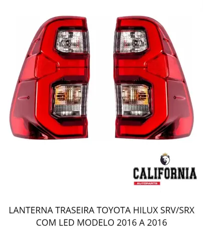 LANTERNA TRASEIRA COM LED TOYOTA HILUX 2020/ CADA