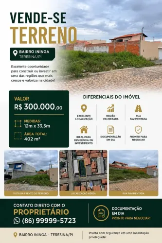Vendo terreno bairro ininga teresina