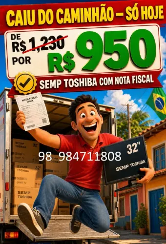 Tv sempre Toshiba 32 polegadas