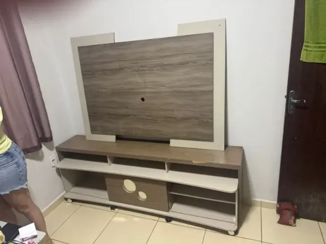 Painel suporte Tv " com Rack