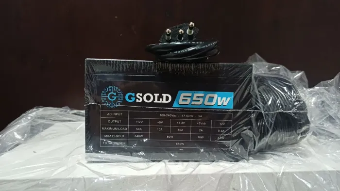 Fonte Gamer 650W GSOLD Bivolt (Funcionando Perfeitamente)