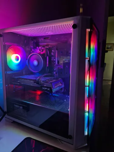 Computador Gamer Mancer AMD 5500 + Placa de Video RX 6600 8gb