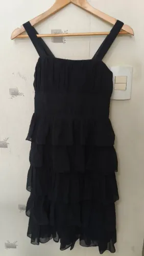 BROOKSFIELD vestido 100%seda 