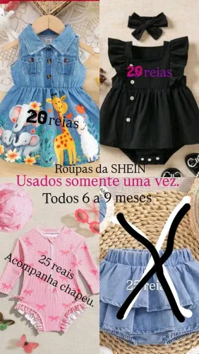 Doaçao Roupas de bebê venda. 6 a 9 meses.