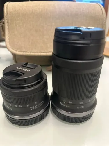 Lente Canon RF 55 210 mm e 18 45 mm aceito propostas