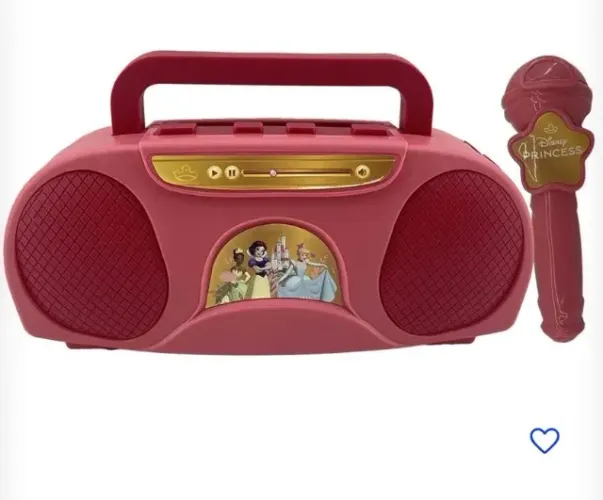 Caixa de som e karaokê Princesas Disney