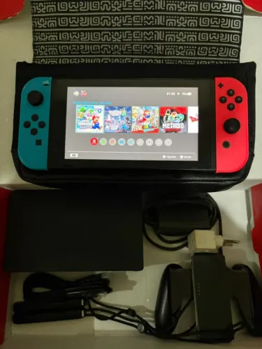 Nintendo Switch v2 desbloqueado 256gb + 64gb