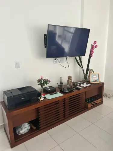 Rack + Painel  Madeira Maciça 