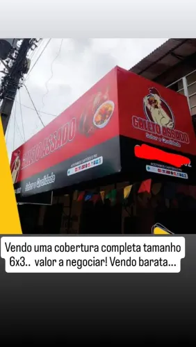 Cobertura completa para frango assado