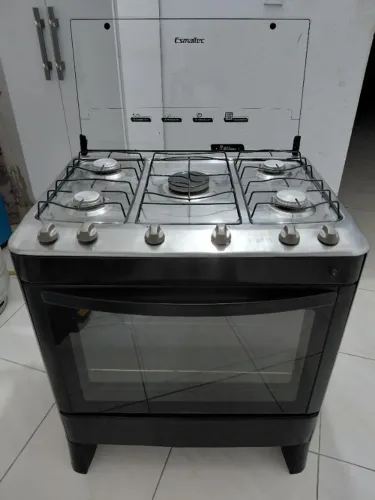 Fogão esmaltec de 5 bocas automático