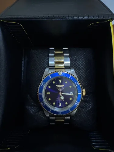 RELÓGIO INVICTA BICOLOR ? SEMI-NOVO AÇO E DOURADO