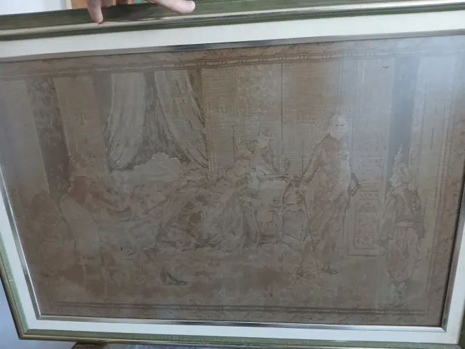Quadro Gobelin Tapeçaria Francesa Antiga Rara (Usado)