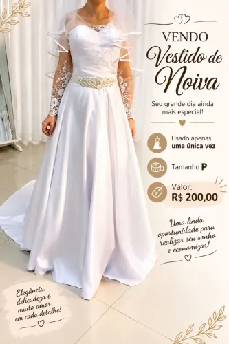 Vendo Vestido de Noiva