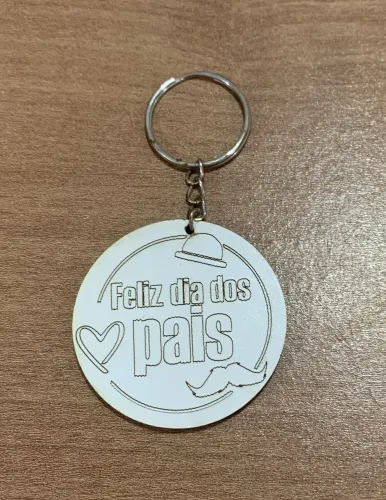 Chaveiro em mdf dia dos pais