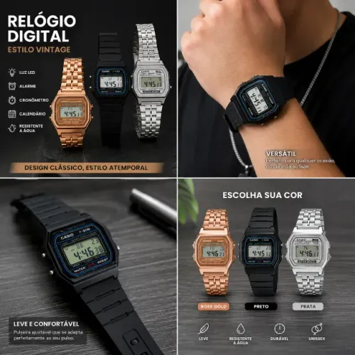 Relógio Retro Casio Modelo Vintage