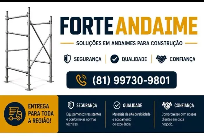 Andaimes para construção
