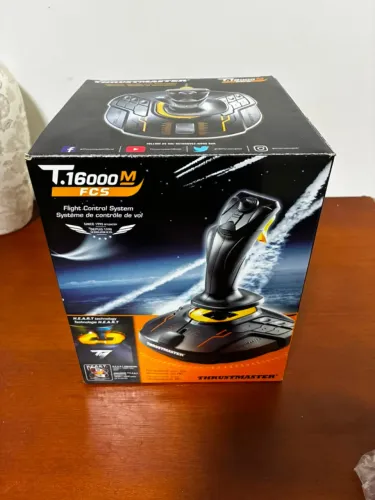 Joystick ThrustMaster T16000M FCS Ambidestro, 4 eixos, 16 botões, Manche