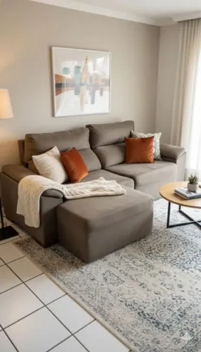 Sofá retrátil lindo, espaçoso e muito confortável 1.490