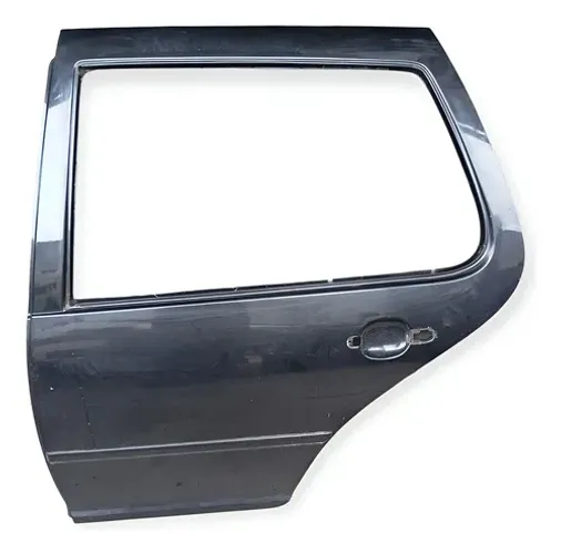 Porta Preta Traseira Esquerda Vw Golf 1999 2013 Traseira Esquerdo Preto