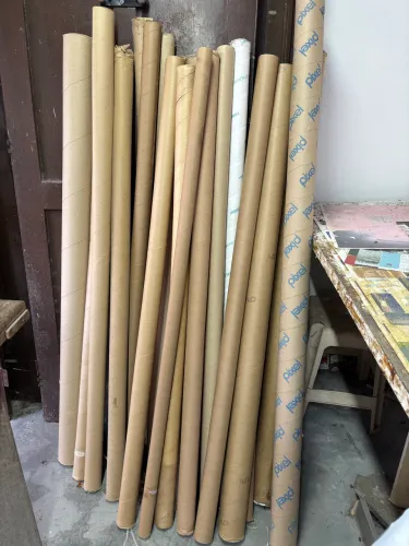 Canos de papelão para artesanato