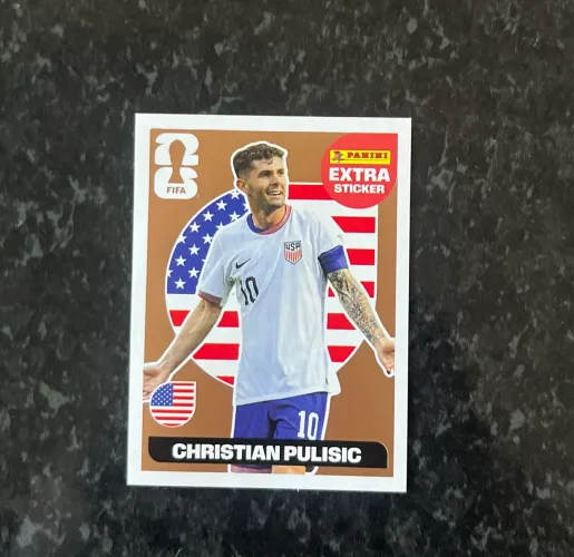 Figurinha Extra Stickers Legend Gold CHRISTIAN PULISIC