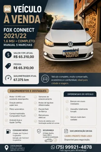 Volkswagen Fox Connect 1.6 Flex 8V 5P 2022