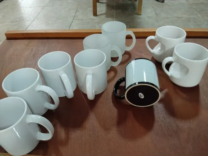 9 Canecas Sublimação modelos variados