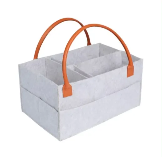 Bolsa Organizadora Porta-Fraldas em Feltro - Semi nova (estado de zero!)