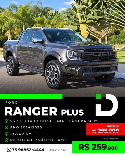 Ford Ranger Limited+ 3.0 V6 4X4 CD TB DIE AUT 2025