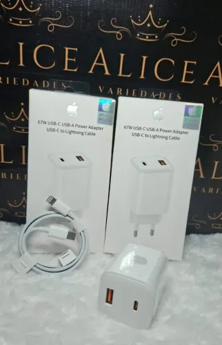 Carregador de iPhone 67w C lightning 