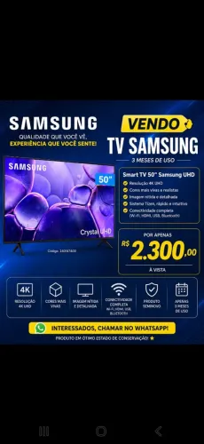 Vendo TV 50 polegadas Samsung