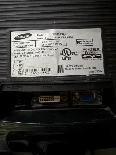 Troco monitor Samsung por SSD 480GB sata