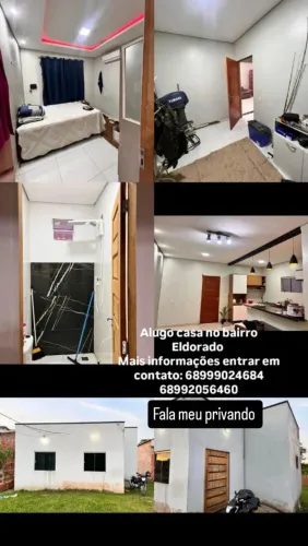 Alugo casa eldorado 1000 não paga água Nei luz *