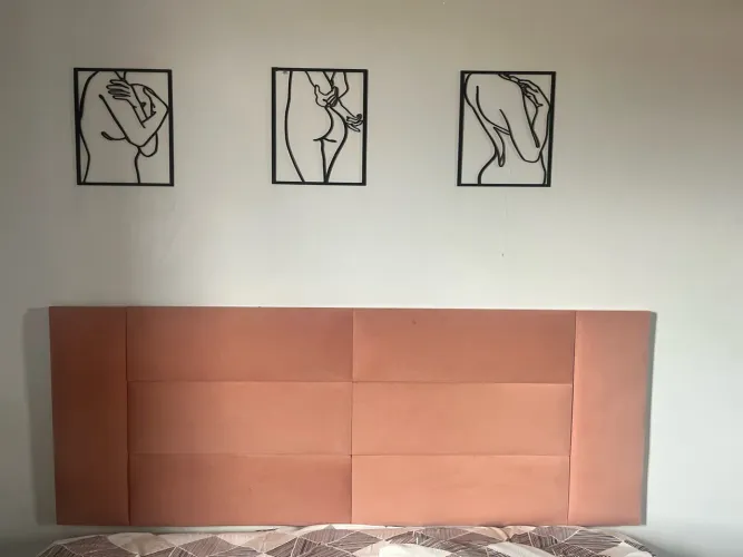 Cabeceira cama queen e casal(leva os quadros de brinde) (aceito cartão)