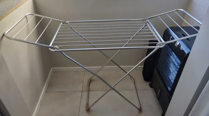 Varal de roupa de chão em alumínio não enferruja