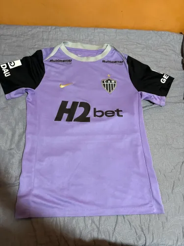 Camisa De Treino Atlético Mineiro Galo Lilás Oficial Nike - Tam M 