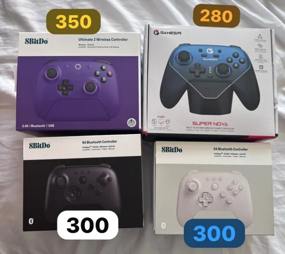 Controles Gamepad 8BitDo e Gamesir