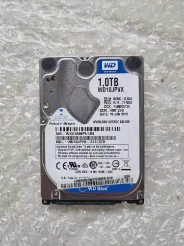 HD 1TB 2.5 polegadas