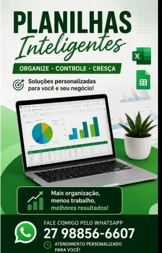 Criação de Planilhas Profissionais no Excel e Google Sheets | Dashboards e Automações