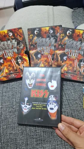 DVD- KISS ROCK THE NATION + KISS THE SECOND COMING 