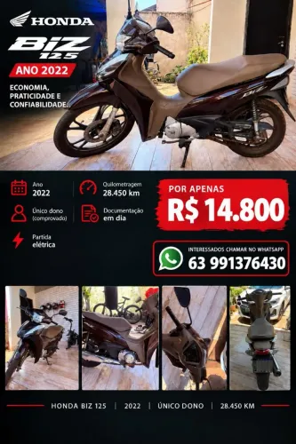 HONDA BIZ 125 MARROM