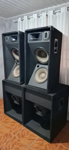 Kit Caixas de som Sub grave e Médio