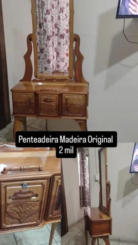 Penteadeira de madeira original