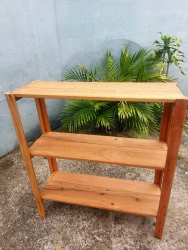Mesa multi uso rústica em madeira maciça de demolição