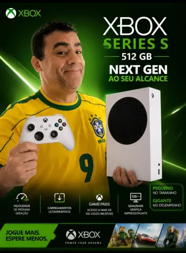 Console Xbox séries S 512gb novo lacrado