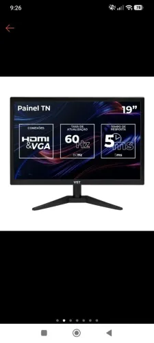 Monitor VST 19, 19 Pol, HD, 5ms, 60Hz, HDMI/VGA, VST-VST19-BL01