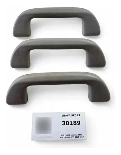 Kit Puxador Alça Teto Pqp Honda City 2015 2019 Preto