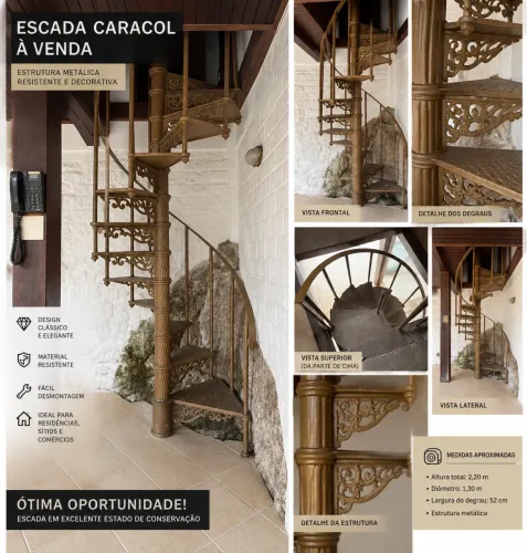 Vendo escada caracol