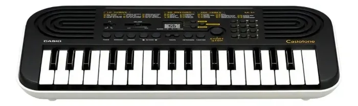 Teclado Musical Infantil Iniciantes 32 Teclas Casio Sa-51 Cor Preto